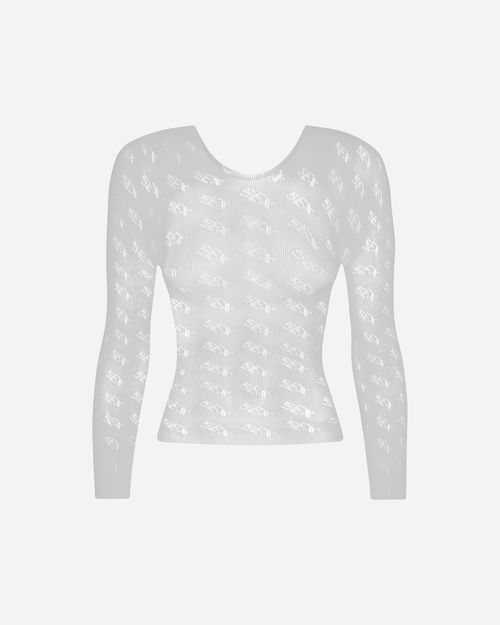 Women s Web Longsleeve Top White