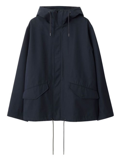Hooded oversized jacket - Blue