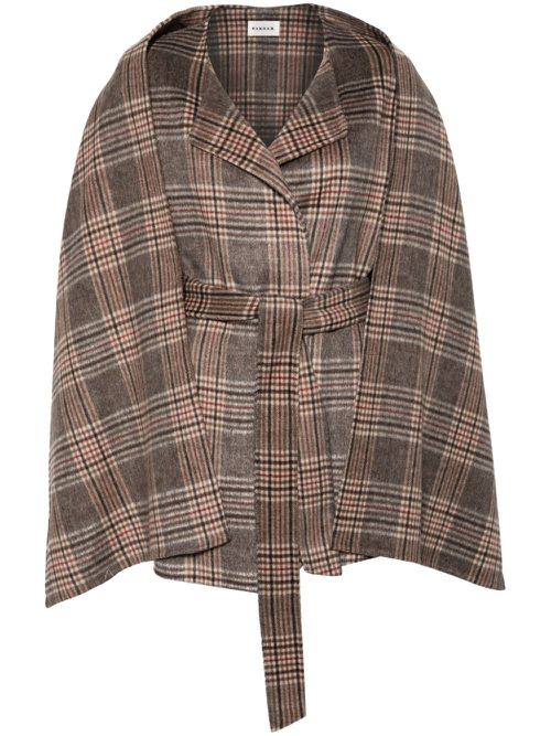 Checked coat - Brown