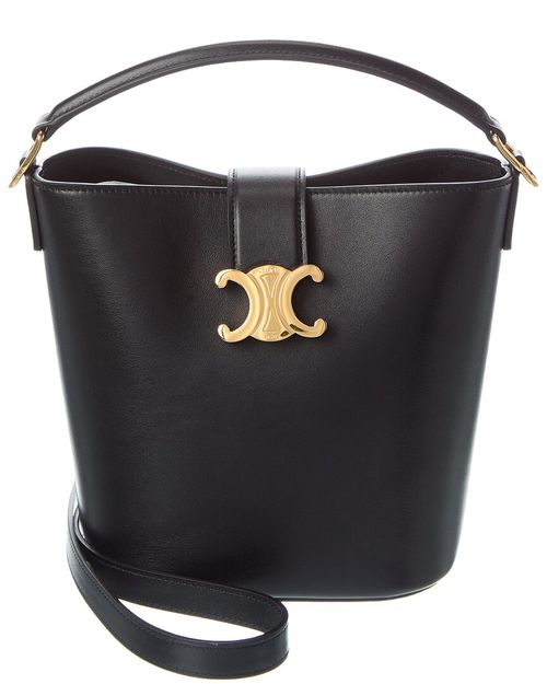 Louise Small Leather Bucket Bag