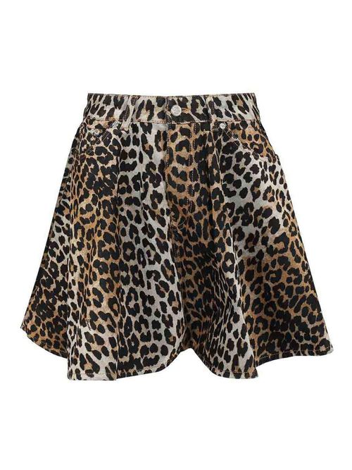 Leopard Print Miniskirt