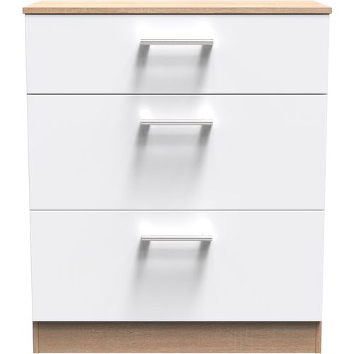 Cornwall 3 Drawer Deep Chest (Ready Assembled)