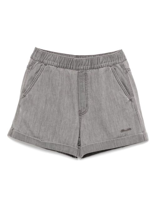 Logo-embroidered shorts - Grey