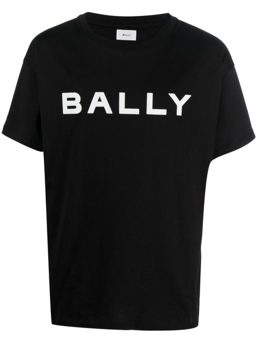Logo-print organic-cotton T-shirt - Black