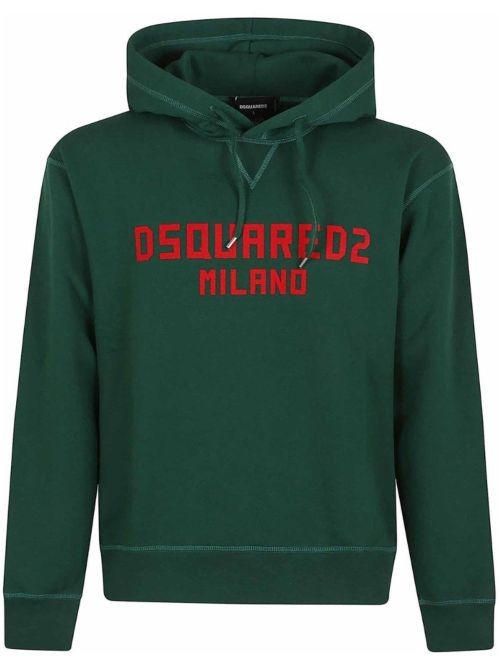 Dsquared2 Milano Logo Green Hoodie - Green