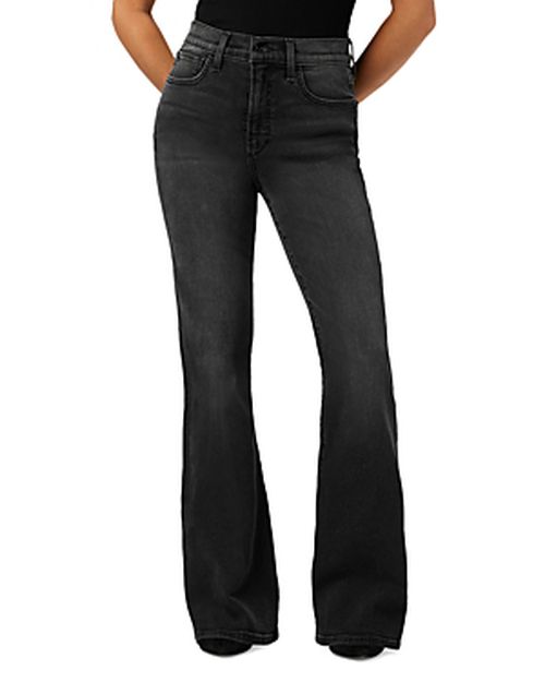 Petites The Molly High Rise Flared Jeans in Guilt Free