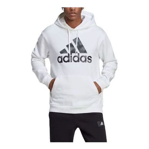 Camo Print French Terry Hoodie 'White'
