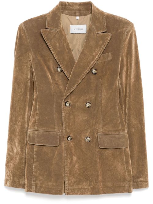 Flocked blazer - Brown