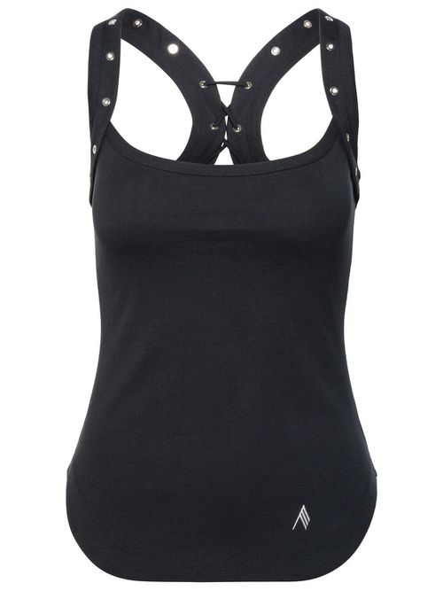 Lacci Logo Embroidered Lace-up Tank Top