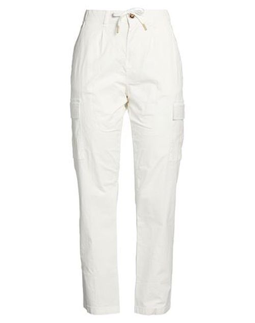 Woman Pants White Size XS Cotton, Elastane