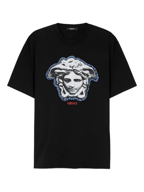 Medusa Relief Graphic Crewneck T-Shirt
