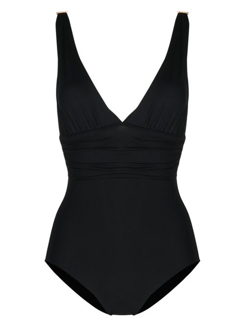 Panarea V-neck bodysuit - Black