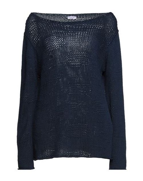 Rossopuro Woman Sweater Midnight blue Size XL Cotton
