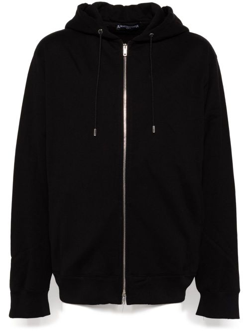 Bead-embellished hoodie - Black