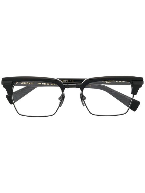 Balmain Eyewear Legion II rectangle-frame glasses - Black