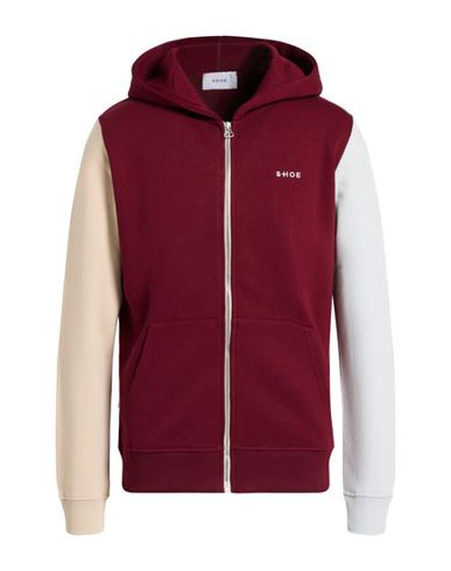 Man Sweatshirt Burgundy Size L Cotton