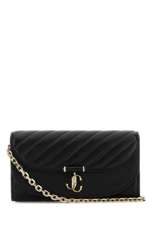 Black quilted crossbody bag