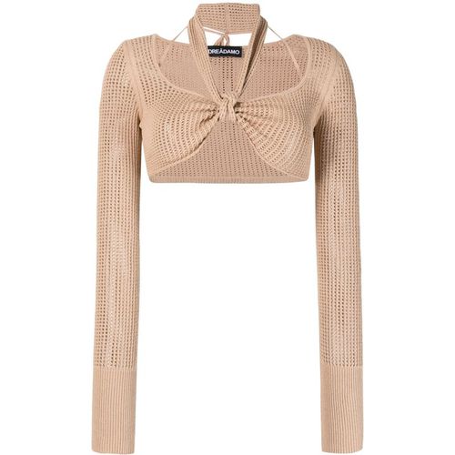 Andreadamo Crop Top With Necklin