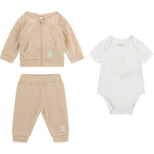 Baby boy sweatshirt, bodysuit and joggers set Guess
