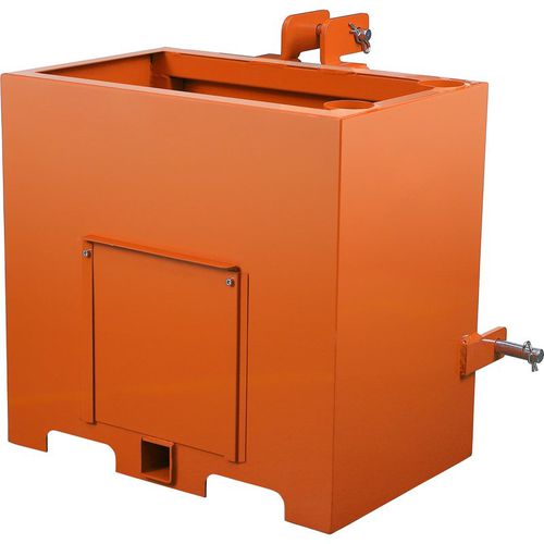 Garvee 800 Point Ballast Box, Category 1 Tractor Counterweight with 2" Hitch Receiver, Red