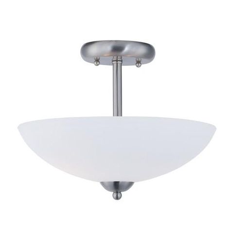Taylor 2-Light 2-Light Semi-Flush Mount in Satin Nicke