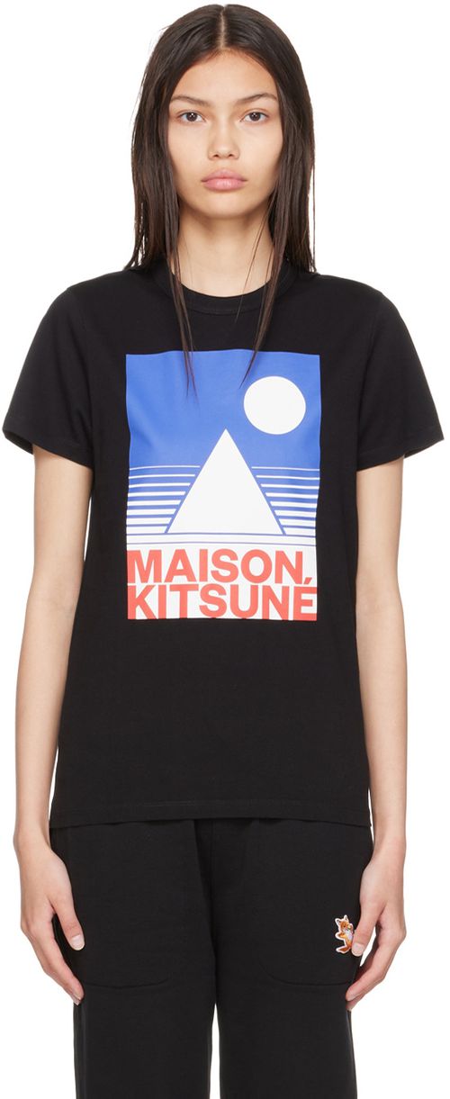 Maison Kitsuné Anthony Burrillエディション ブラック Tシャツ