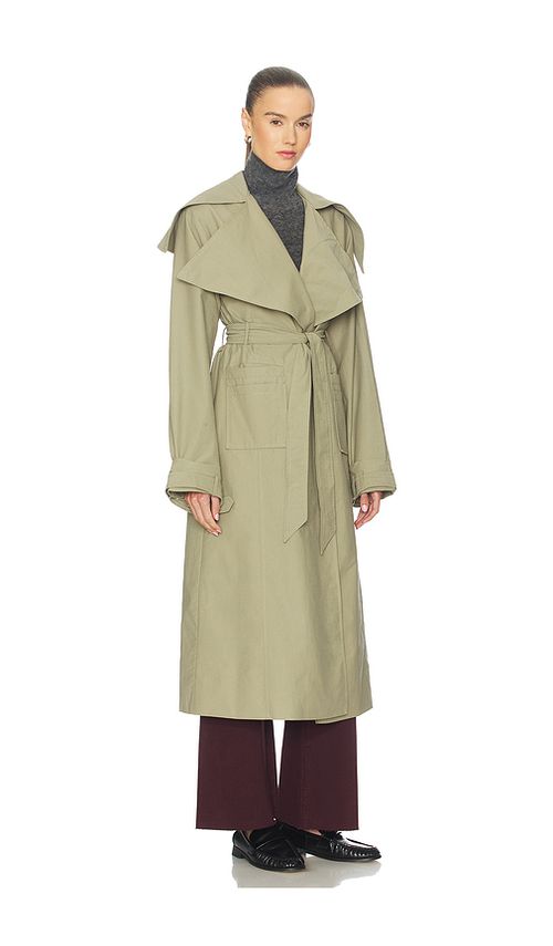 MORE TO COME MANTEAU CASIE en Sage. XS. Also en L, M, S