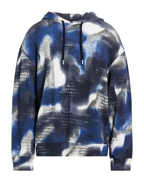 Man Sweatshirt Navy Size XL Cotton, Elastane