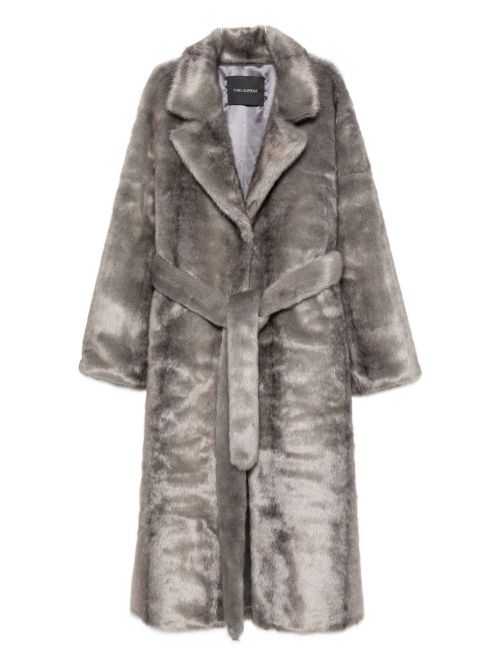 Faux Fur Coat — Grey