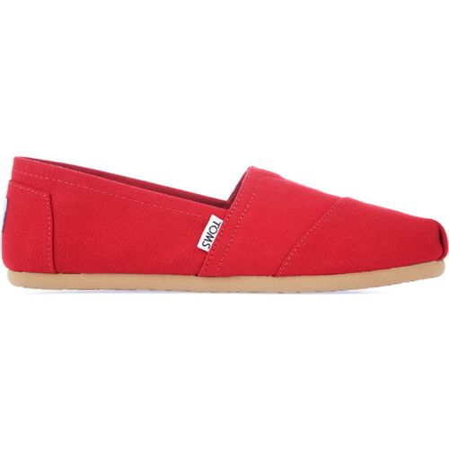 Toms Womens Classics Canvas Pumps in Red Textile