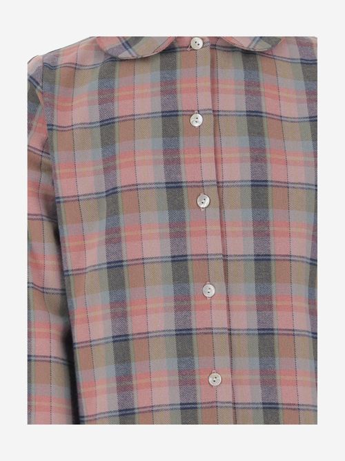 Cotton Check Pattern Shirt — Multicolor