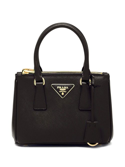 Galleria saffiano leather mini-bag - Black