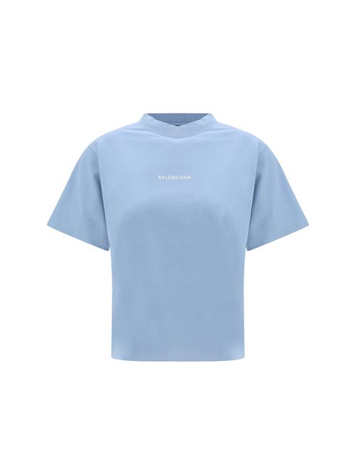 Logo-Printed Cotton T-Shirt — Blue