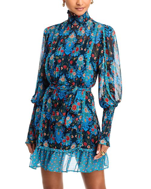 Arabesque Floral Pleated Dress