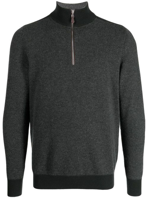 Carnaby half-zip jumper - Green