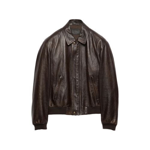 Nappa-leather Bomber Jacket