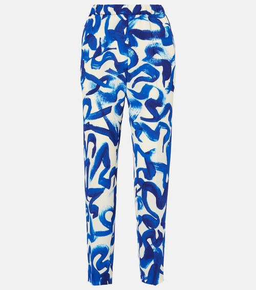 Printed slim pants