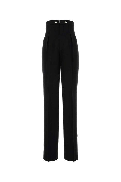 Wool Trousers — Black