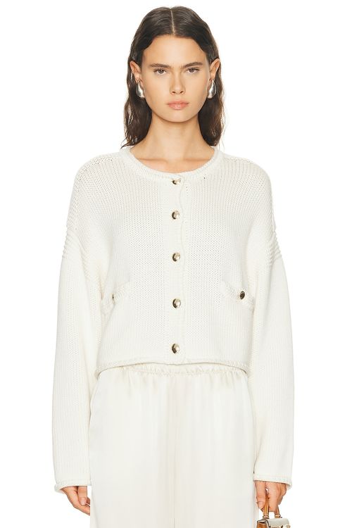 SABLYN CARDIGAN CHARLENE in Gardenia - White. S also in