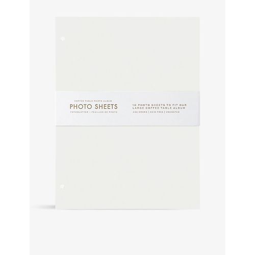 White Photo Album Refill Paper Pack of 10 L