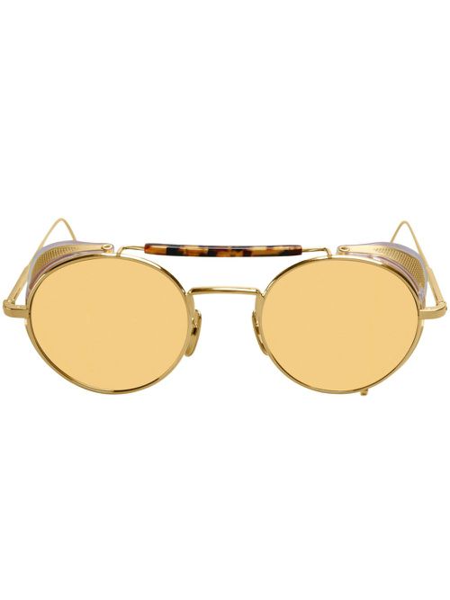 20th Anniversary Edition round-frame sunglasses - Gold