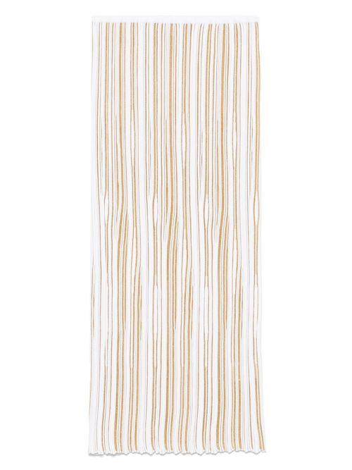 Giambattista Valli ribbed midi skirt - Gold