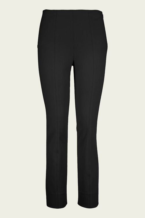Stitch Front Seam Ponte Legging in Black