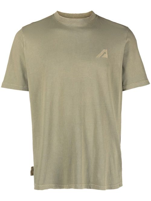 Super logo-embroidered T-shirt - Green