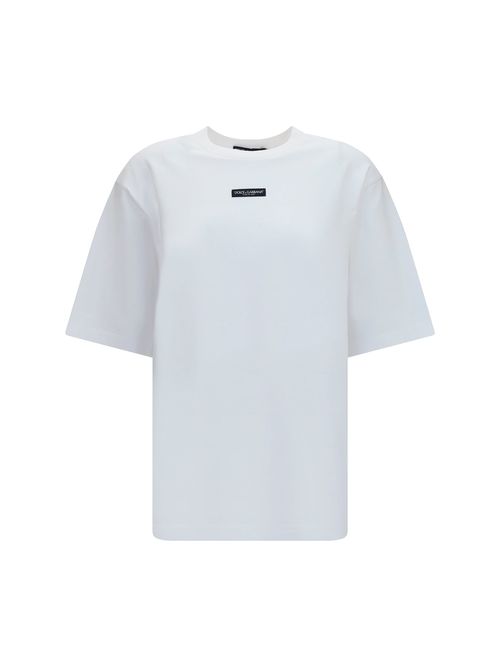 Logo-Patch Cotton Jersey T-Shirt — White
