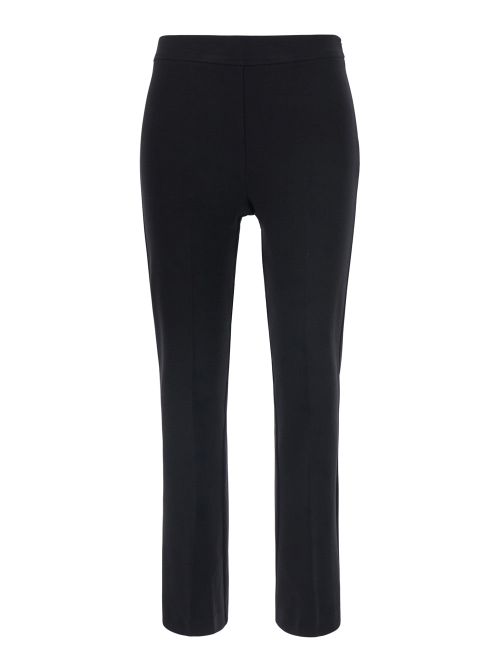 High-Waist Technical Trousers — Black
