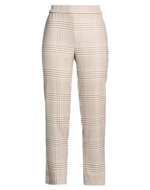 Woman Pants Cream Size 10 Polyester, Viscose, Elastane