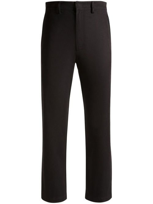 Cotton straight trousers - Black