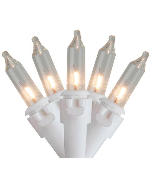 Northlight 100-Count Clear Mini Christmas Light Set 20.25ft White Wire