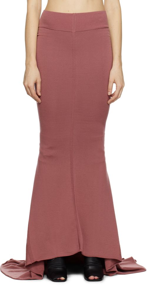 Rick Owens Pink Porterville Dauphine Maxi Skirt